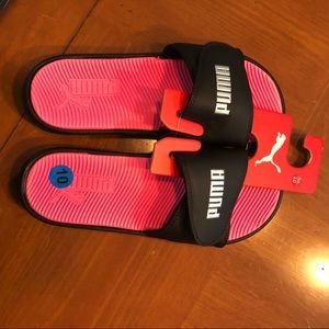 New Puma athletic slide Sandals Womens size 10